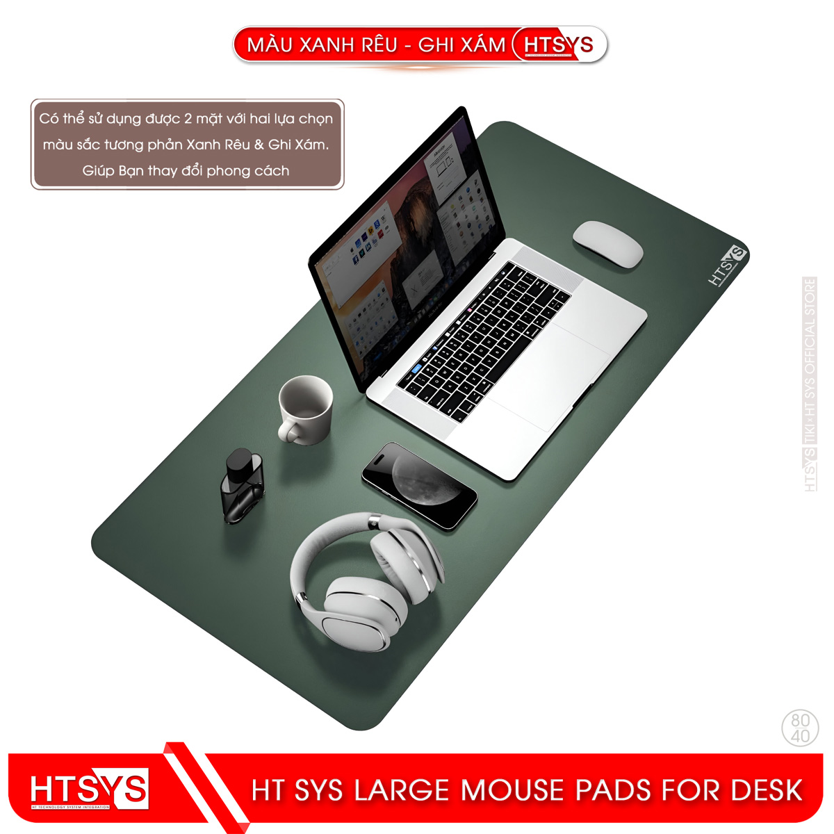 Miếng Lót Chuột HT SYS - Tấm Lót Chuột Cỡ Lớn 80x40 - Hàng Chính Hãng