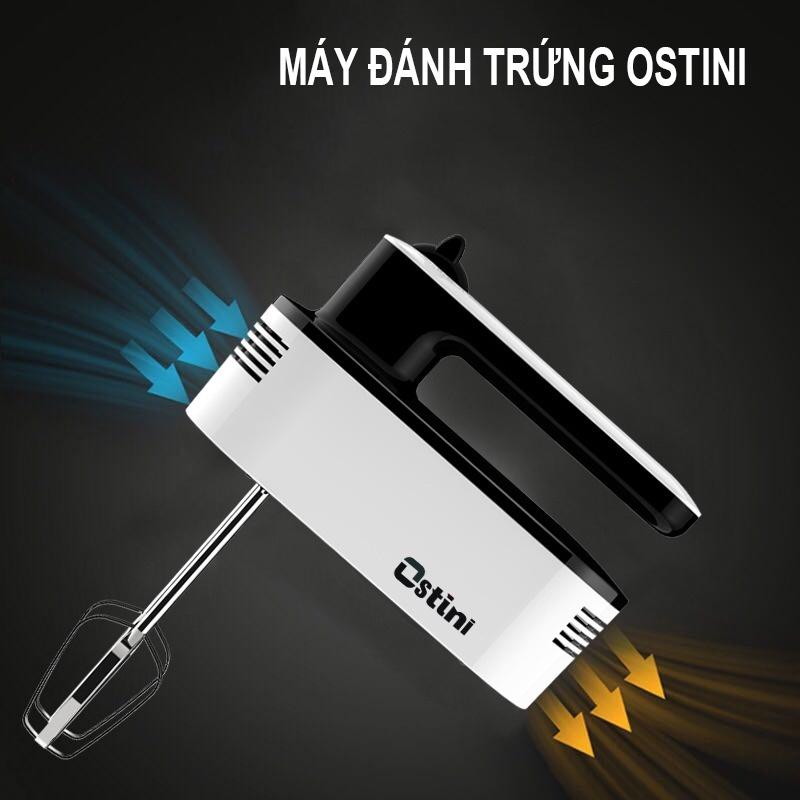 Máy Đánh Trứng, Đánh Bột, Làm Bánh Cầm Tay Cao Cấp Ostini Tốc Độ Cực Mạnh