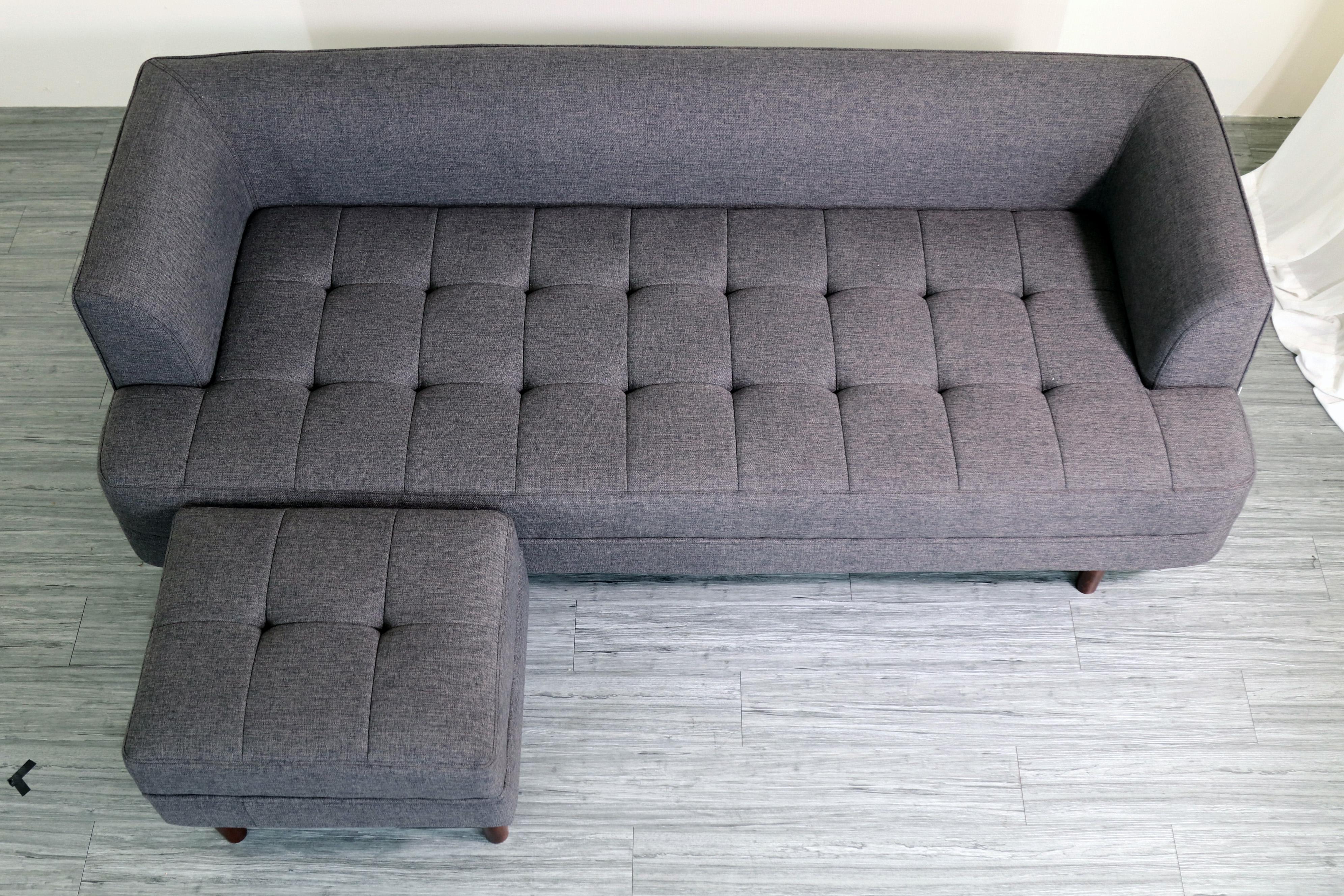Sofa băng Juno sofa hiện đại màu kem, xám, nâu