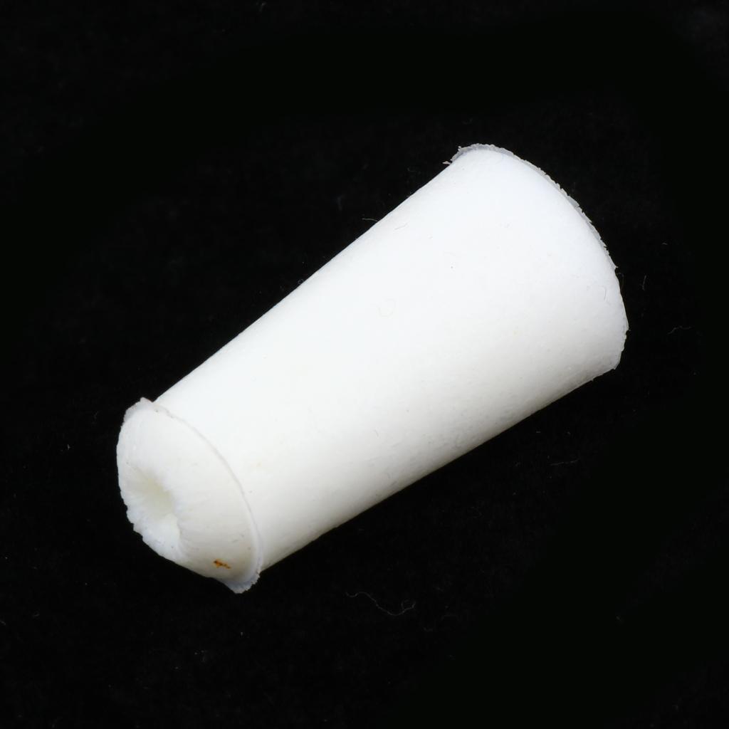 10 Pieces Lab Solid Tapered Silicone Plug Stopper Bung for Test Tube Bottle, 2 Sizes