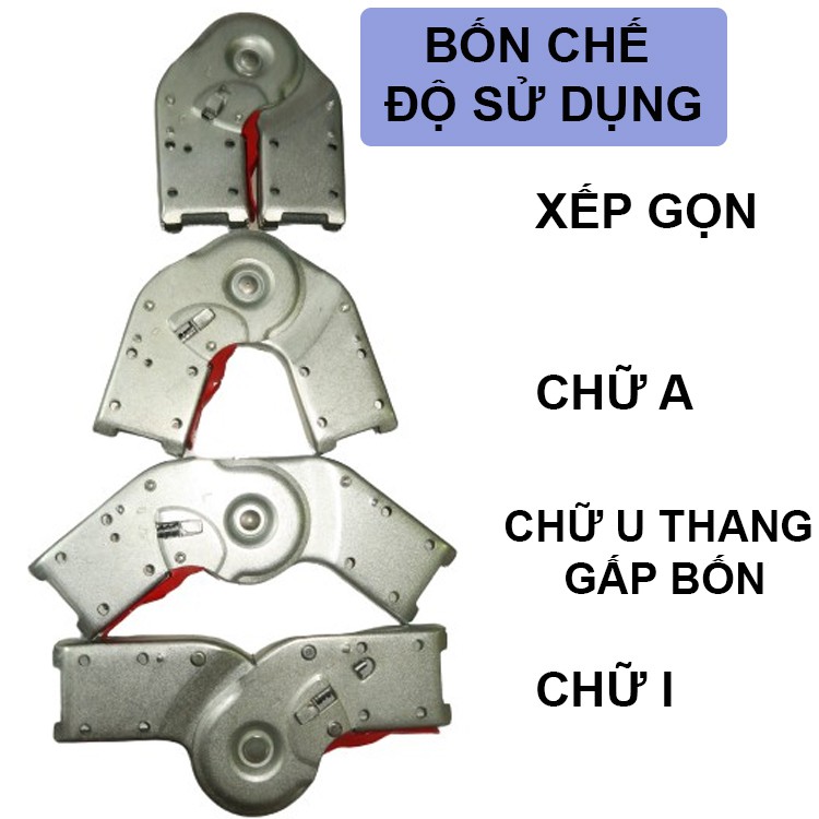 Khóa thang gấp nhôm NIKITA - Hệ nhôm 6.2 x 2.2 cm