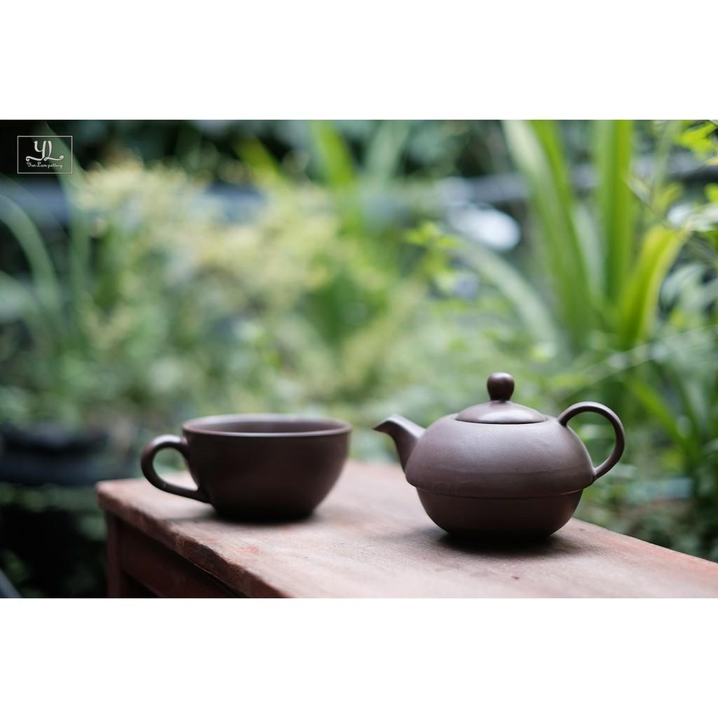 Bộ Trà "Độc Ẩm" Gốm Sứ