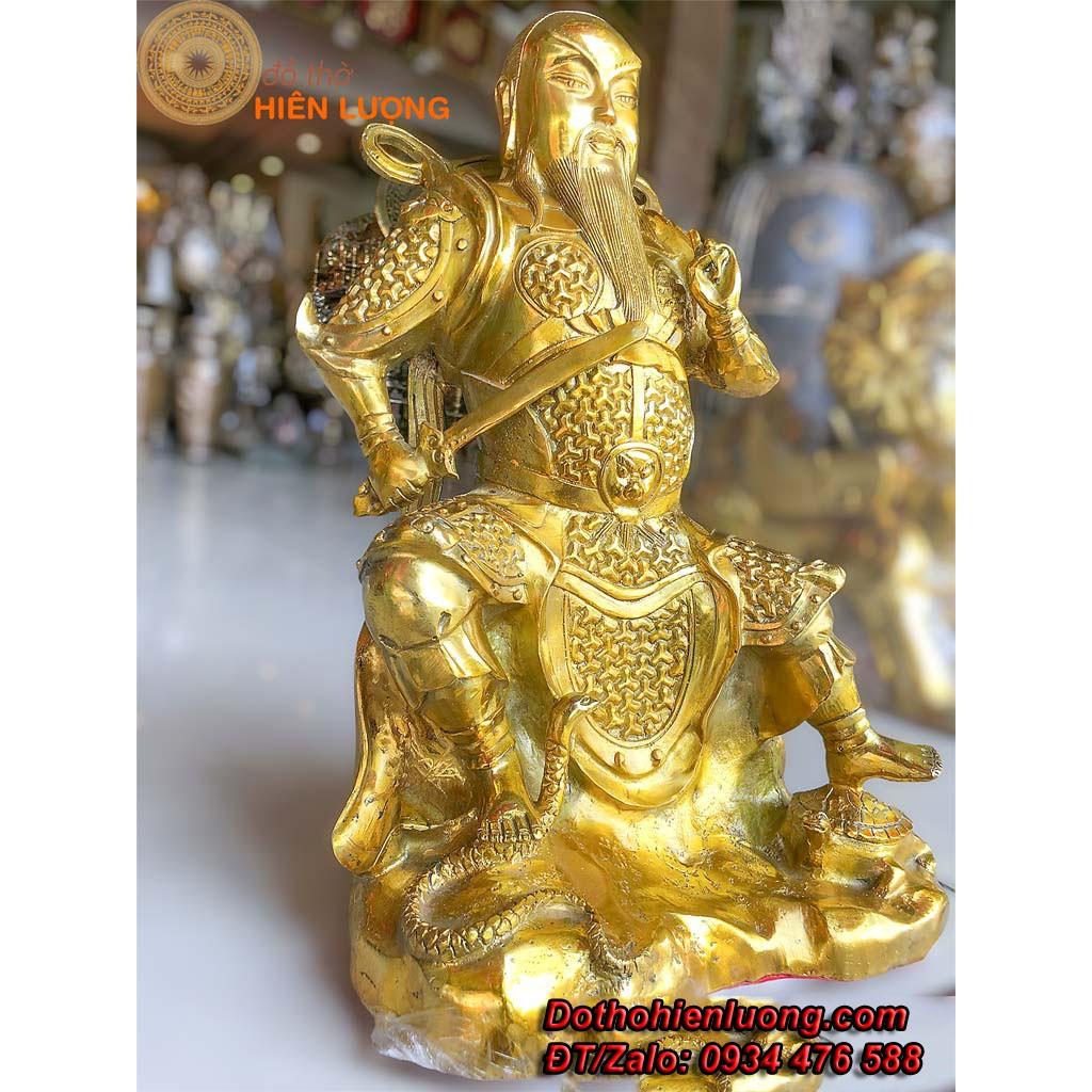 Tượng Huyền Thiên Trấn Vũ Bằng Đồng Thau Cao 40cm