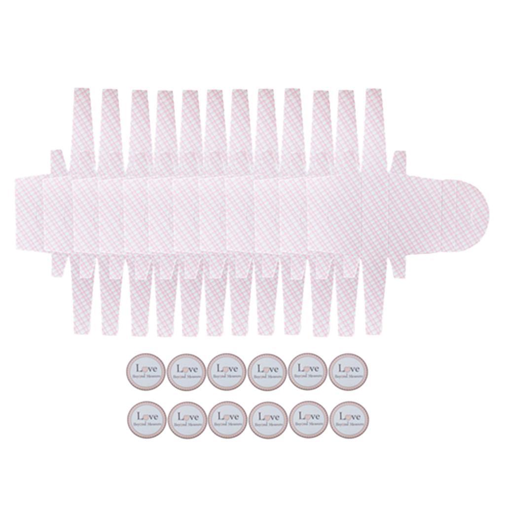 12 Pcs Mini Candy Box Party Favor Boxes, Vintage Paper with Stickers for