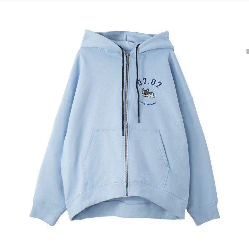 Áo khoác nam nữ  , áo khoác áo hoodie nam nữ mặc thêu 07, có khóa kéo , vải nỉ ngoại