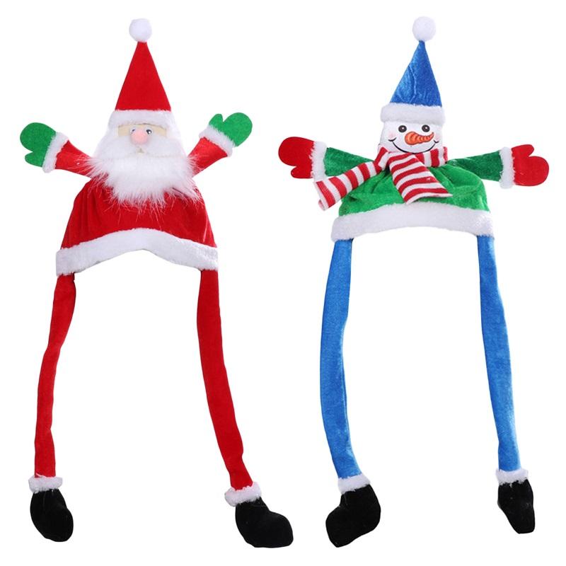 2 Chiếc Người Tuyết Ông Già Noel Nón Giáng Sinh, Hoạt Hình Mới Lạ Lễ Hội Cosplay Bộ Trang Phục Đạo Cụ Cho Sinh Nhật, Giáng Sinh, Halloween