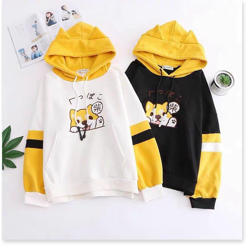 ÁO KHOÁC HOODIES,FROM RỘNG Y HÌNH,CHẤT LIỆU VÃI THOÁNG MÁT,THIẾT KẾ HỌA TIẾT XINH XẮN THỜI TRANG KING STORE