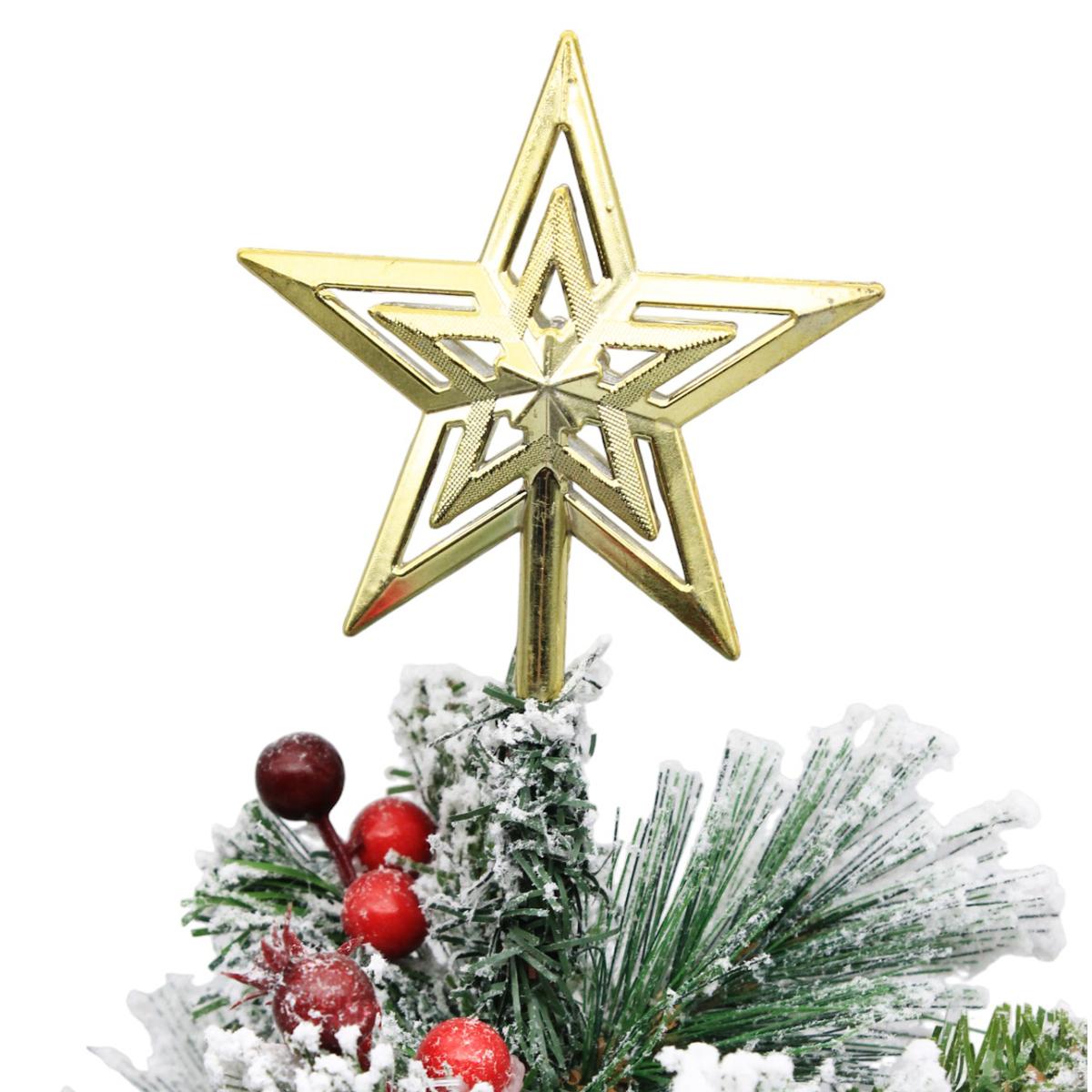Cây Thông Mini 3 Loại Lá Phủ Tuyết Trang Trí Noel 60 cm - Chaang Chiia LP-3LLD-60CM