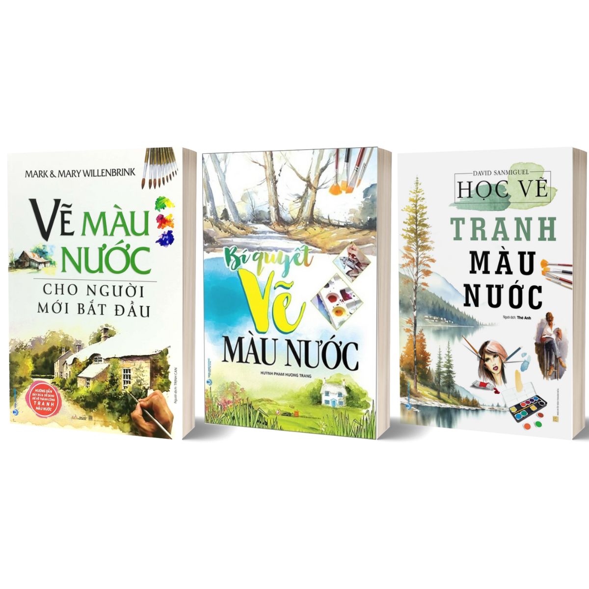 Combo Bí Quyết Vẽ Màu Nước + Vẽ Màu Nước Cho Người Mới Bắt Đầu + Học Vẽ Tranh Màu Nước