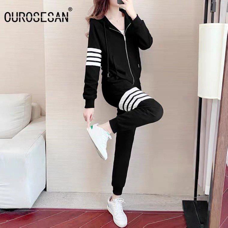 Bộ nỉ nam nữ 4 sọc ,quần áo dài thu đông nam nữ thời trang phong cách năng động cá tính G5