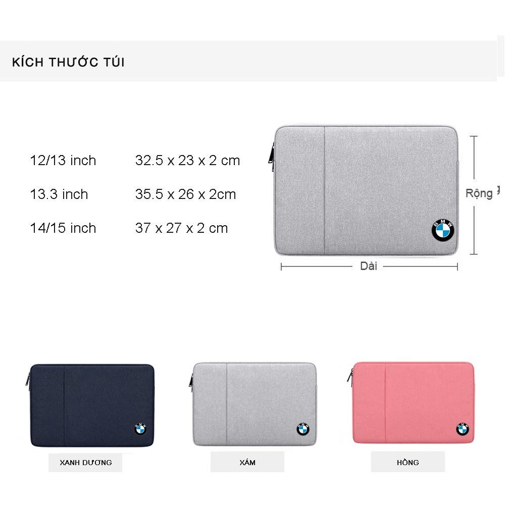 Túi Chống Sốc Laptop Cao Cấp Lót Nhung ,Chống Nước Logo 3D -