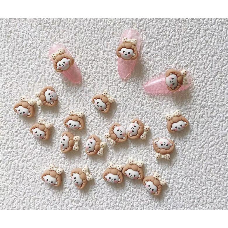 charm cô gái trang trí nail