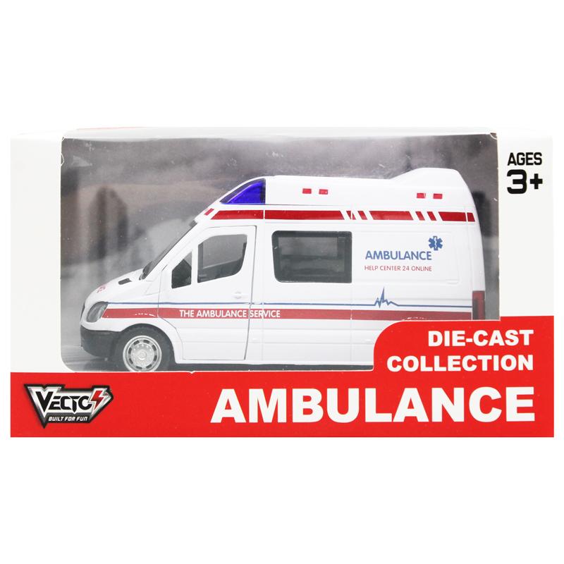 Đồ Chơi Mô Hình Xe Cấp Cứu Hỏa Có Đèn Và Âm Thanh - Vecto VT61K