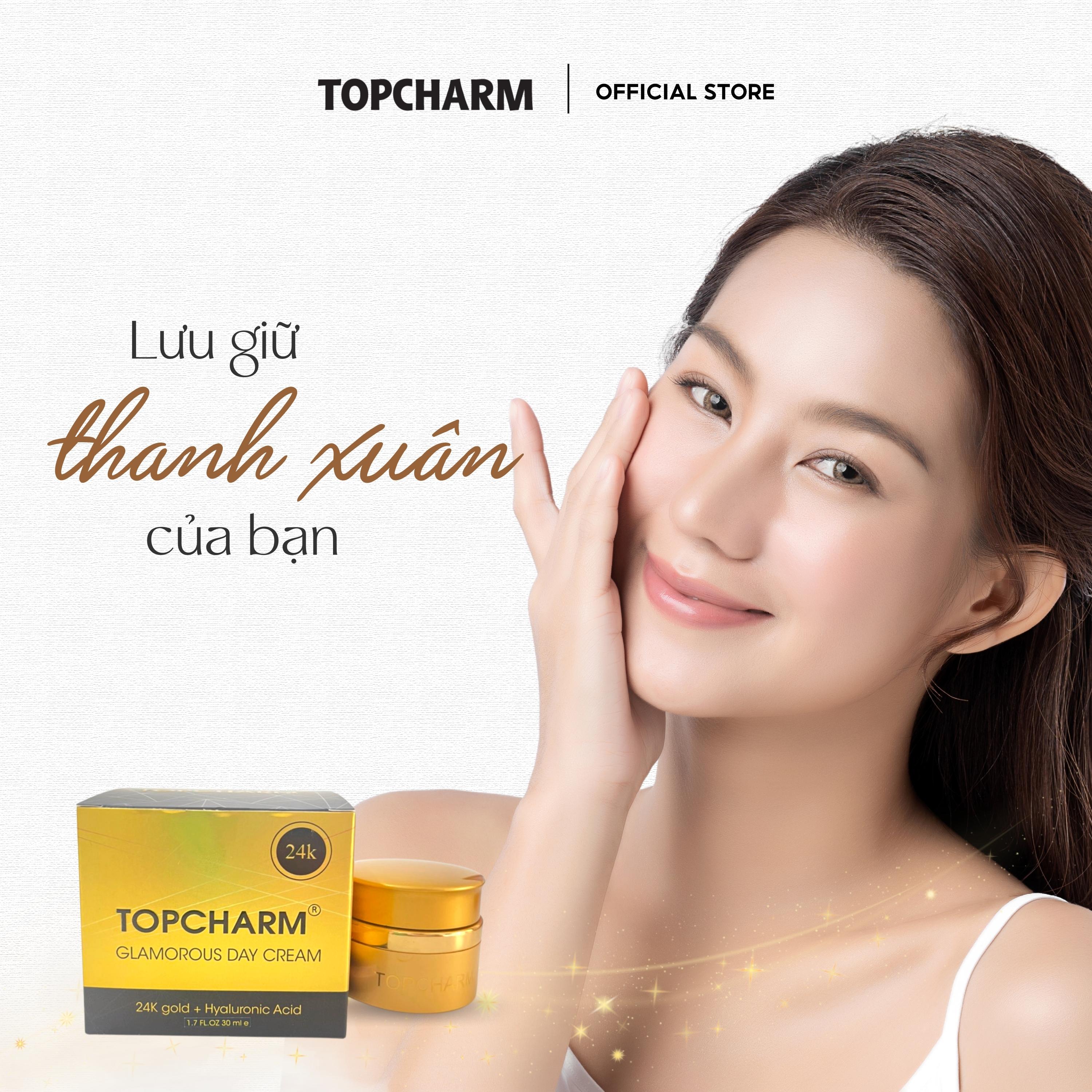 Kem dưỡng giảm thâm nám tàn nhang, nâng tone da mịn màng trắng hồng TOPCHARM 30g