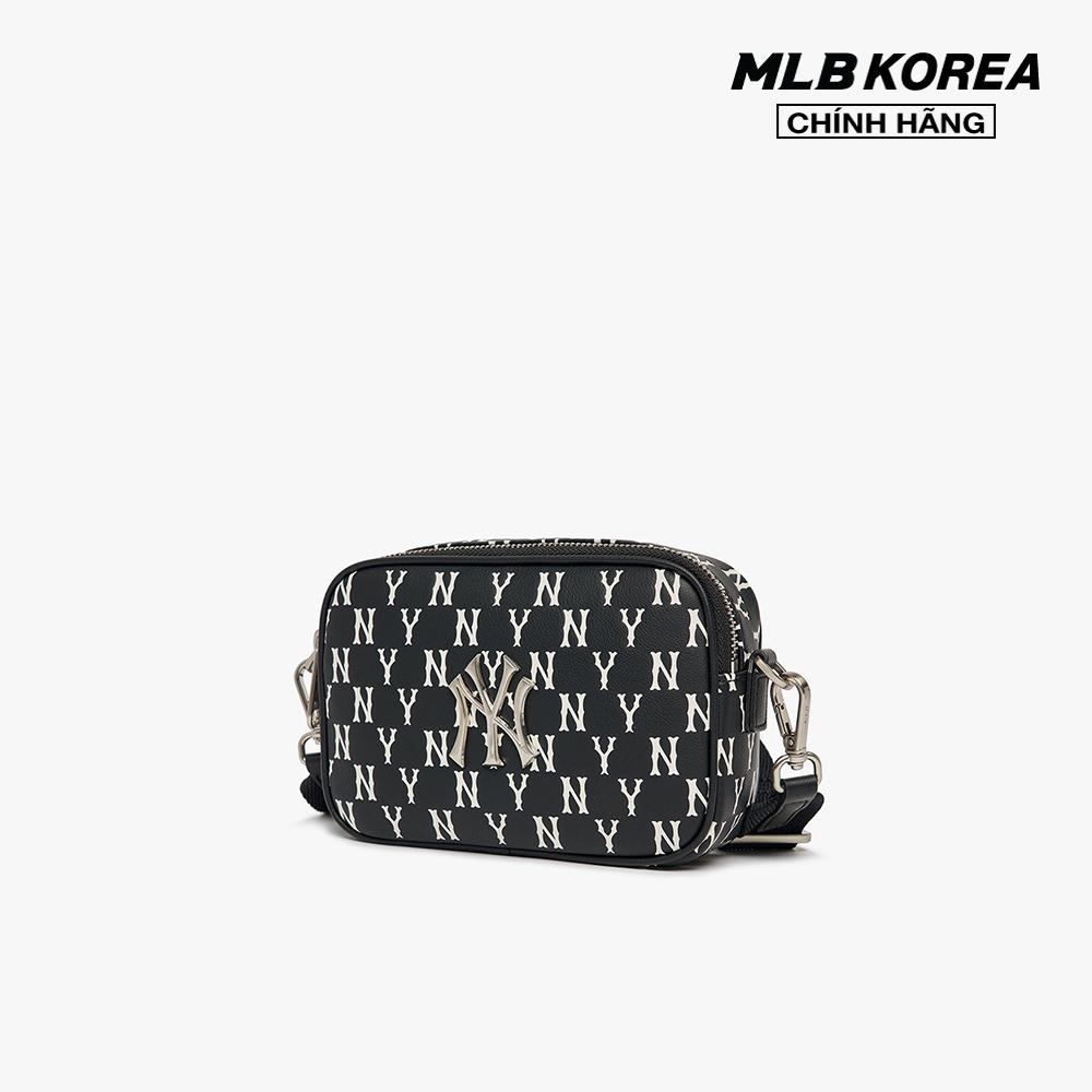 MLB - Túi đeo chéo chữ nhật Classic Monogram PU Emboss Mini 3ACRS092N