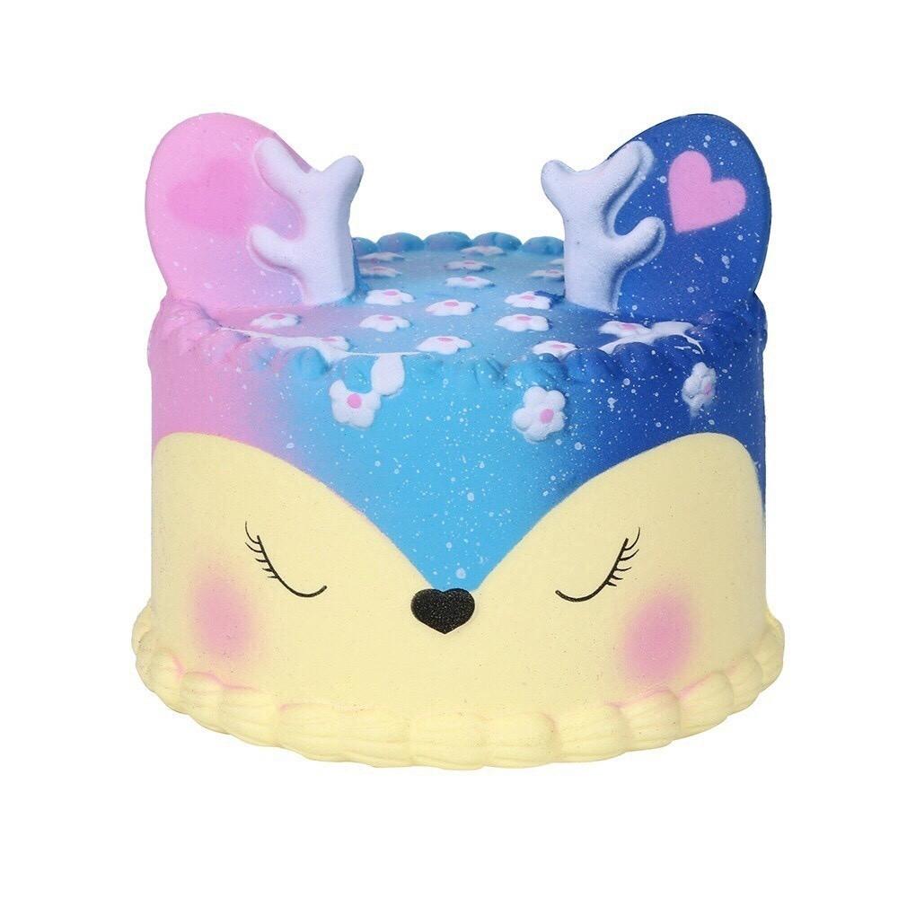 đồ chơi squishy bánh gato sừng hươu KUTE - an toàn cho trẻ ( nguyenhuyen9916 )