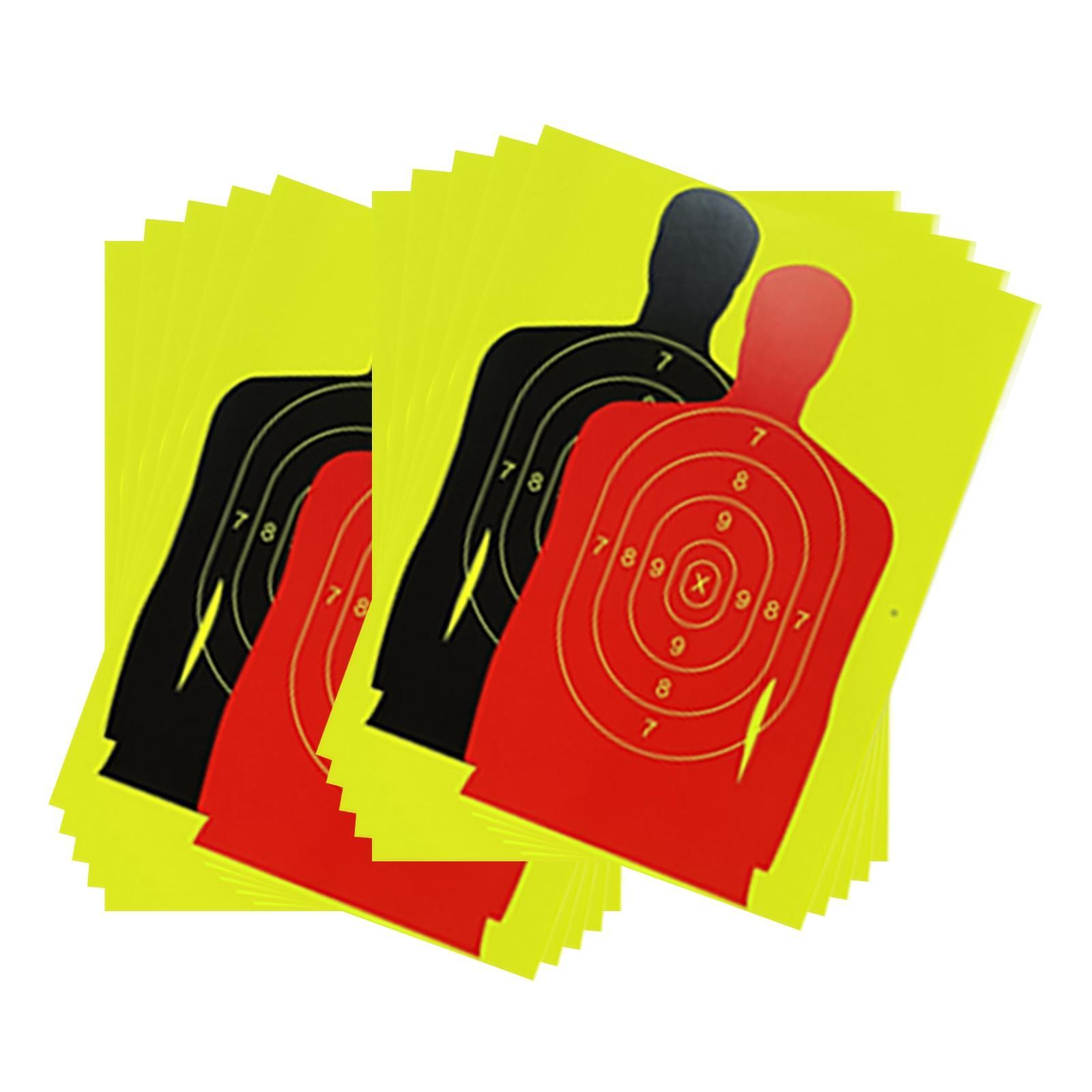 Silhouette Splatter Paper Targets Self Adhesive Visual Feedback for Gun Shooting