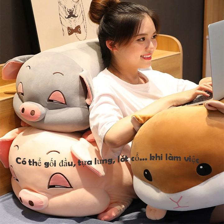 Chăn gối 2in1 hình heo