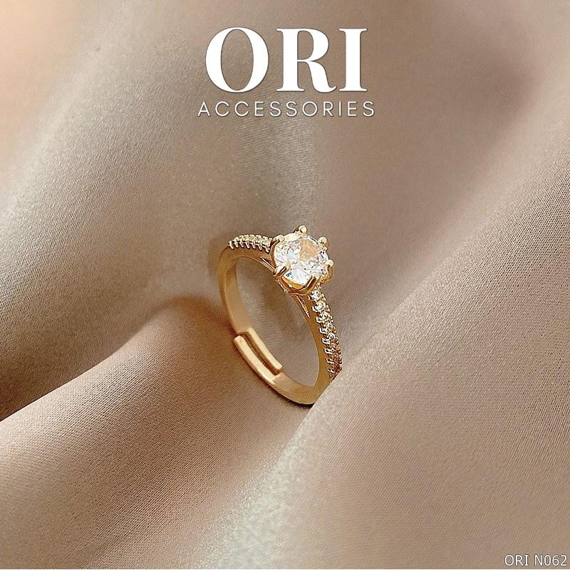 Nhẫn nữ Freesize đính đá Osmund thời trang sang trọng ORI ACCESSORIES N062