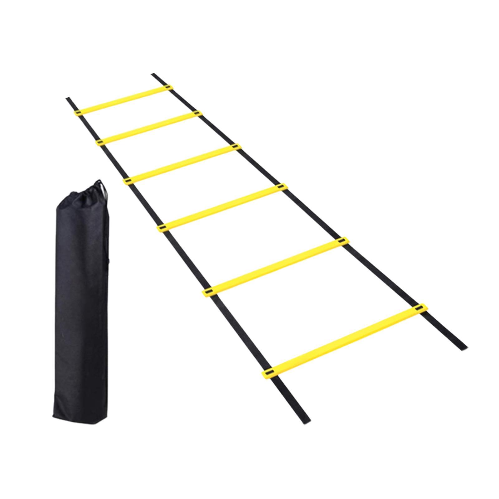 Agility Ladder Football Speed Training Equipment Basketball Soccer Improves Coordination Speed Ladder with Carry Bag for Volleyball Home Gym