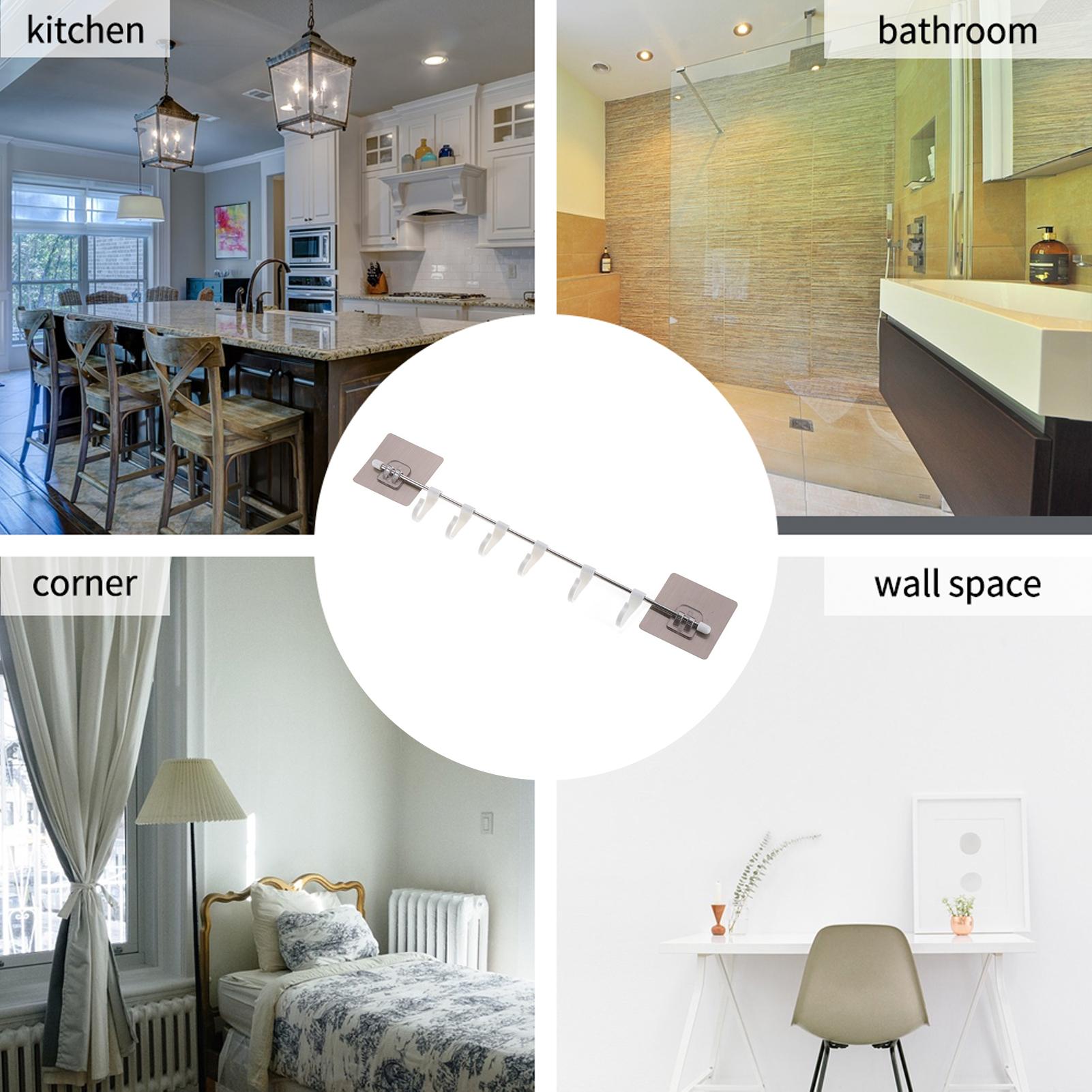 Giá treo 6 móc, dễ dàng lắp đặt