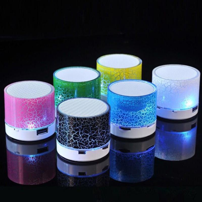 Loa Bluetooth Không Dây Nhỏ Gọn Có Đèn LED Hỗ Trợ Thẻ Nhớ TF Nghe Nhạc MP3 Và Phụ Kiện