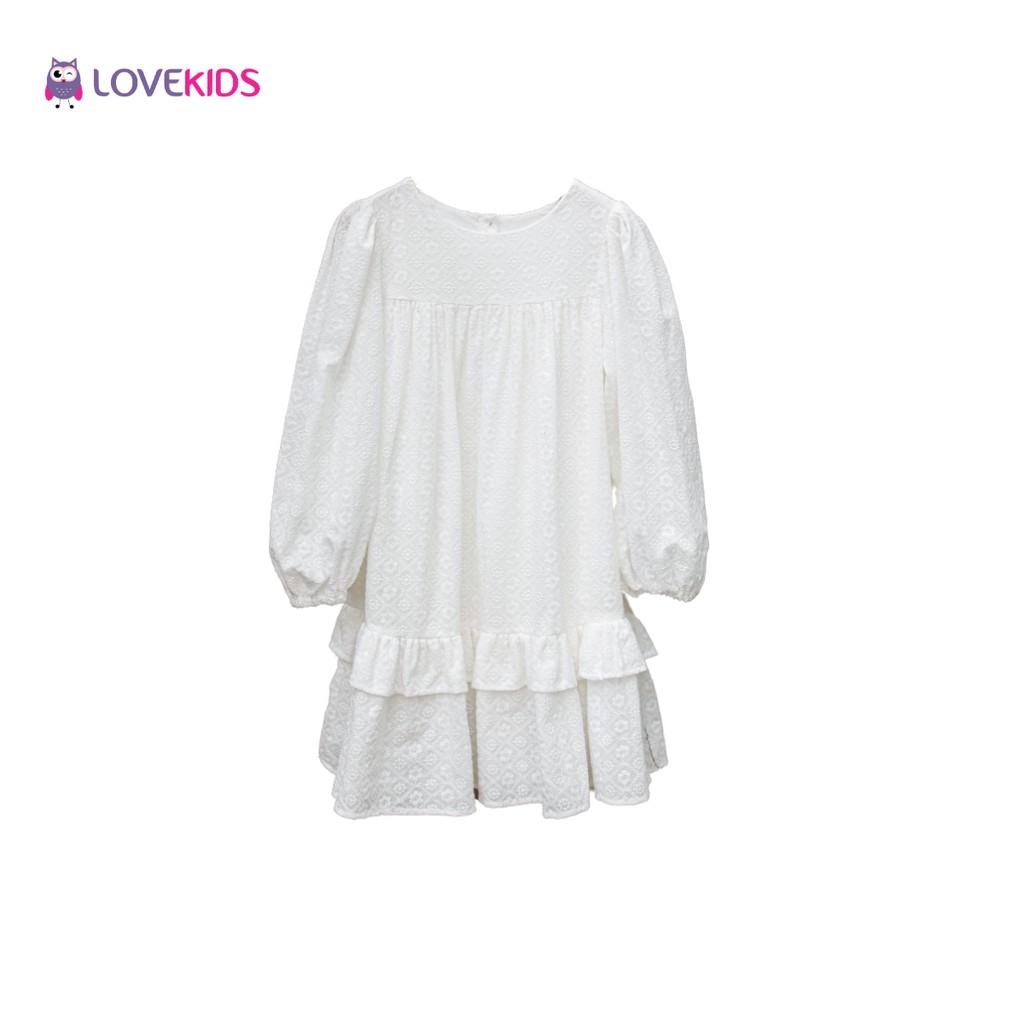 Váy babydoll đuôi cá phối tầng cách điệu - Lovekids