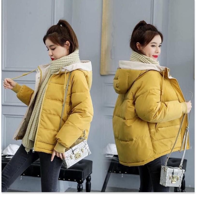 ÁO KHOÁC PHAO NỮ 3 LỚP CÓ NÓN THỜI TRANG BAO ẤM ÁP CHO MÙA ĐÔNG NĂM NAY THỜI TRANG 1HITSTORE1