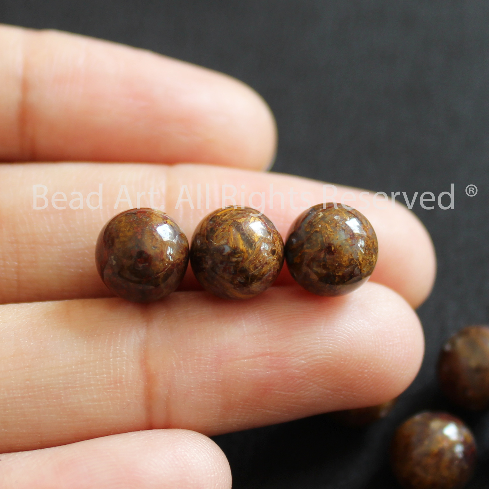 8MM Đá Giông Bão, Pietersite Tự Nhiên A, Đá Phối Vòng Tay Phong Thuỷ, Làm Trang Sức, Chuỗi Hạt - Bead Art