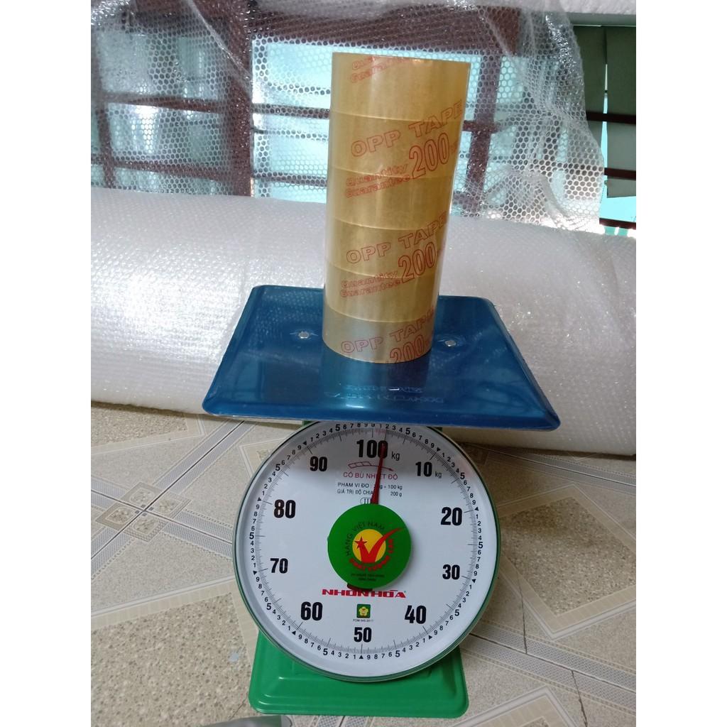 Bộ 6 Cuộn Băng Keo Trong Dán Thùng 48mm X 200 Yard
