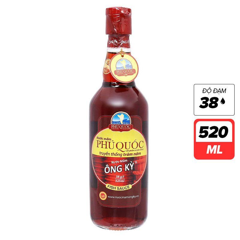Nước mắm Phú Quốc Ông Kỳ 38 độ đạm chai 525ml – 8938509983031