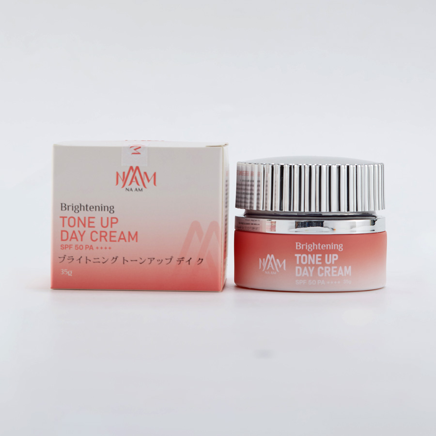 Kem Mờ Thâm Nám NA AM Brightening Tone Up Day Cream SPF 50 PA ++++ 35g Dưỡng Ẩm, Nâng Tông, Chống Nhăn, Sáng Mịn Da Tự Nhiên, Chống Nắng Ban Ngày