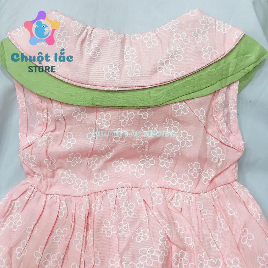 Đầm váy cho bé gái chất đũi kèm túi dâu cho bé từ 8kg đến 20kg