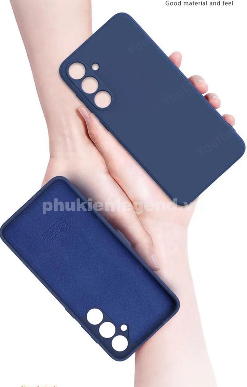 Ốp lưng silicon case cho Samsung Galaxy A16 mỏng 0.3mm chống bám bẩn mặt lưng siêu mềm mịn, có gờ bảo vệ camera - hàng nhập khẩu