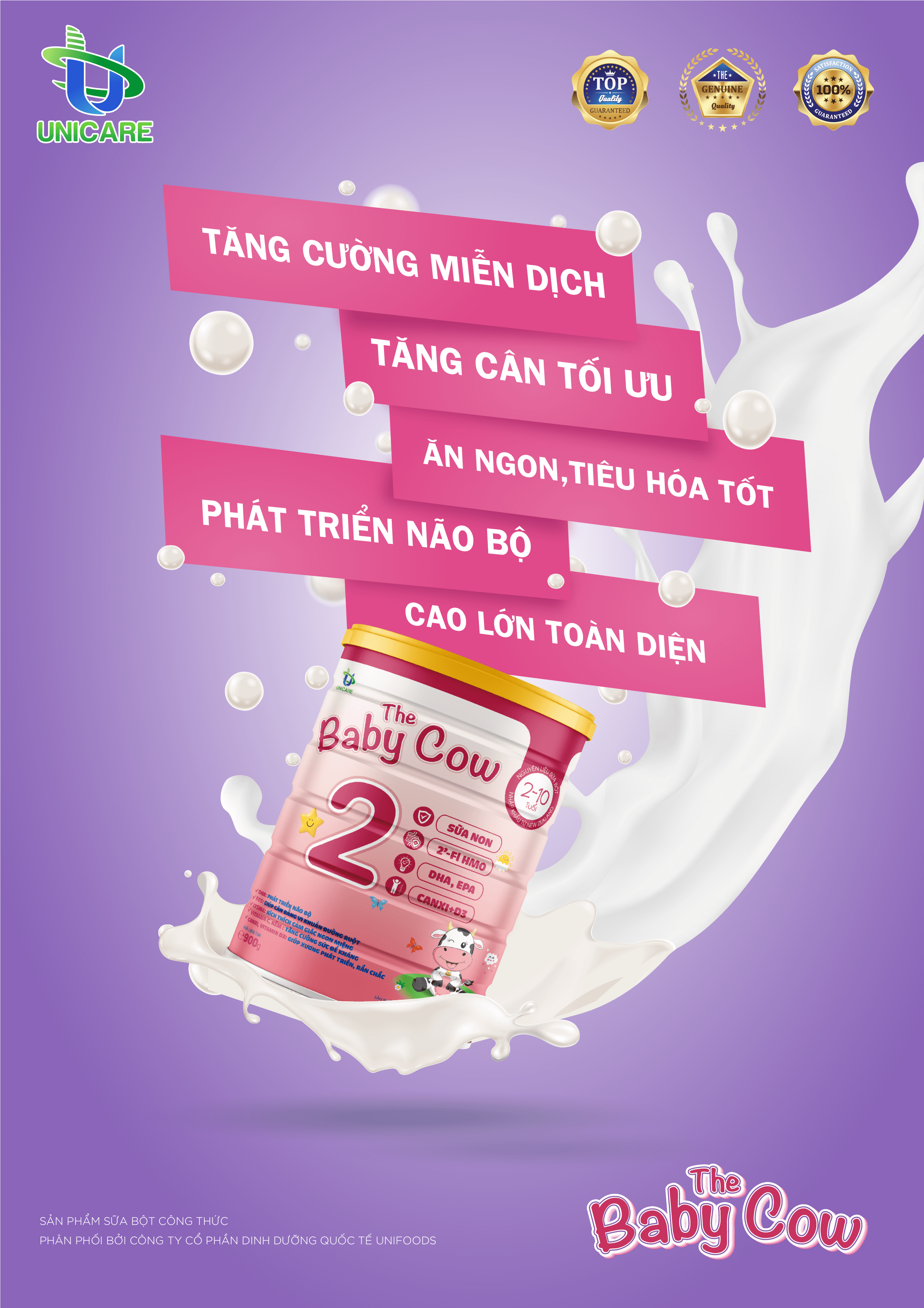 Combo 2 lon Sữa Non The Baby Cow 2 (900gr)