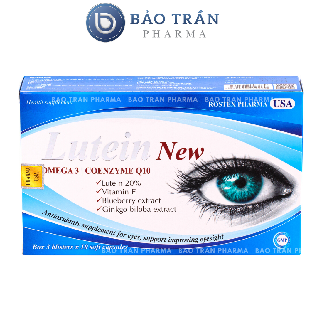 Viên uống bổ mắt LUTEIN NEW tăng cường thị lực – Hộp 30 viên