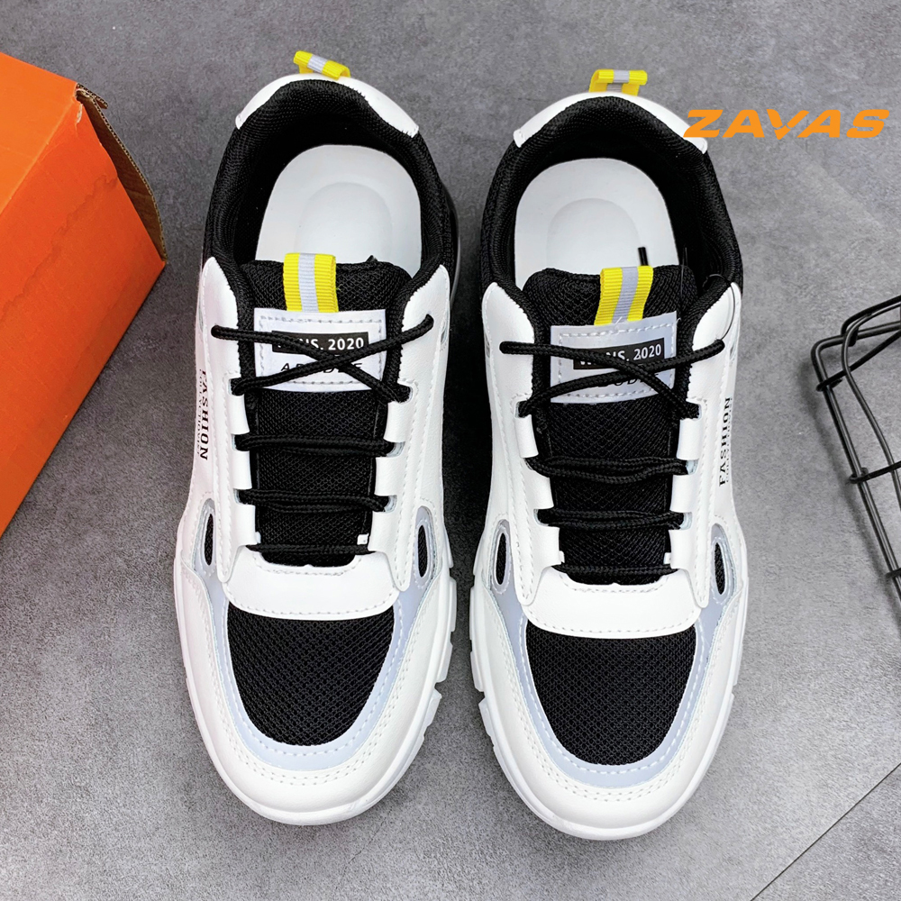 Hình ảnh Giày thể thao sneaker nữ đế êm nhẹ thoáng khí thương hiệu ZAVAS - S396