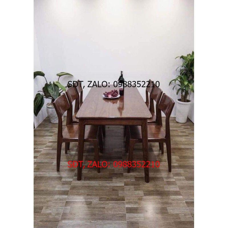 Bộ bàn ăn cao cấp gỗ Sồi Nga 4_6 ghế