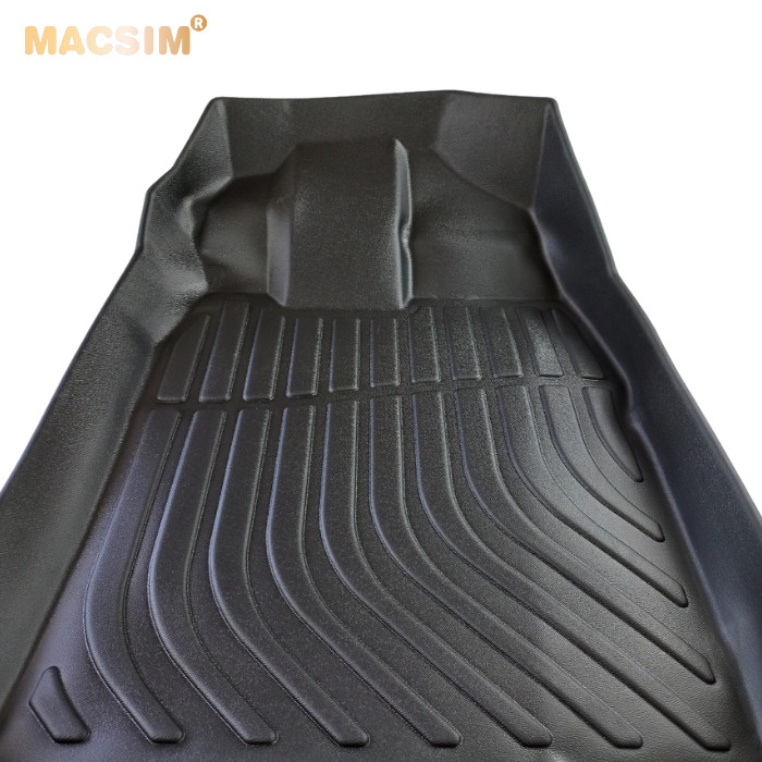 Thảm lót sàn xe ô tô Toyota Rush 2017- nay Nhãn hiệu Macsim chất liệu nhựa TPE cao cấp màu đen