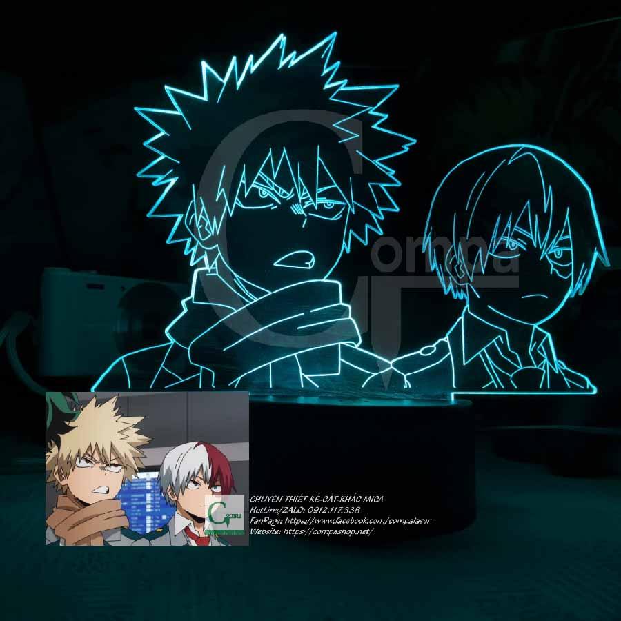 Đèn Ngủ My Hero Academia Todoroki Shoto x Bakugo Katsuki AMHA9907 16 MÀU TUỲ CHỈNH