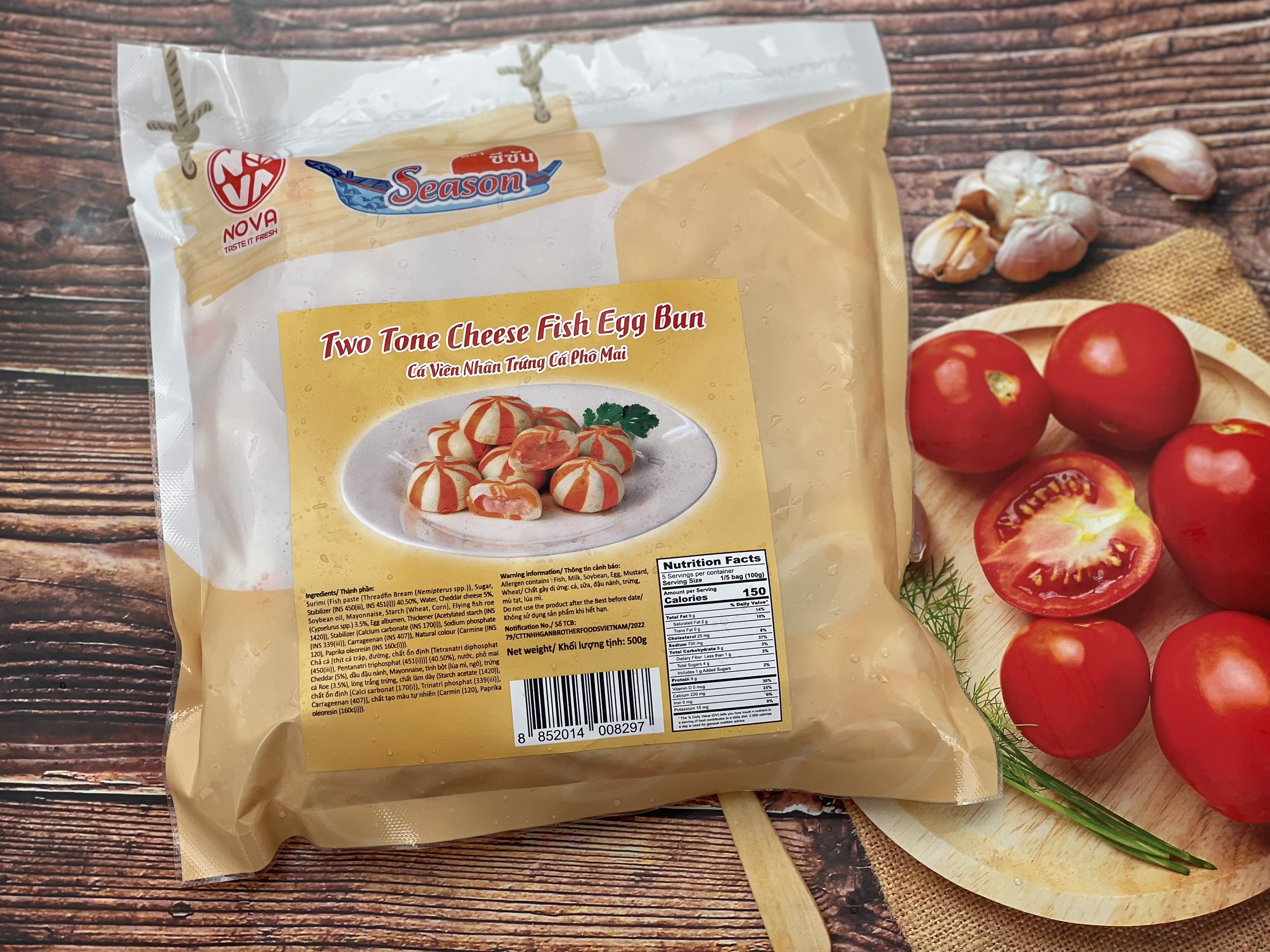 CÁ VIÊN NHÂN PHÔ MAI VỊ KHOAI MÔN 500G THÁI LAN