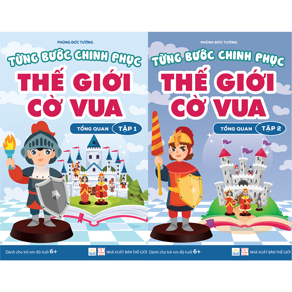 Combo 2 cuốn Từng bước chinh phục Thế giới Cờ vua - tập 1 và tập 2 - Tổng quan