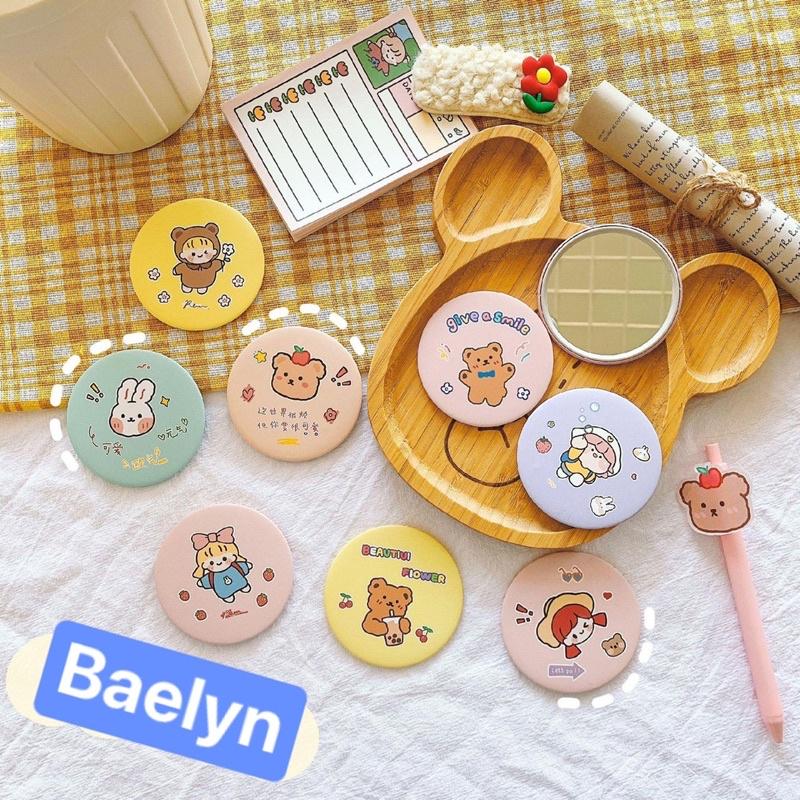 Gương mini cầm tay phong cách Hàn Quốc dễ thương - Có chọn mẫu