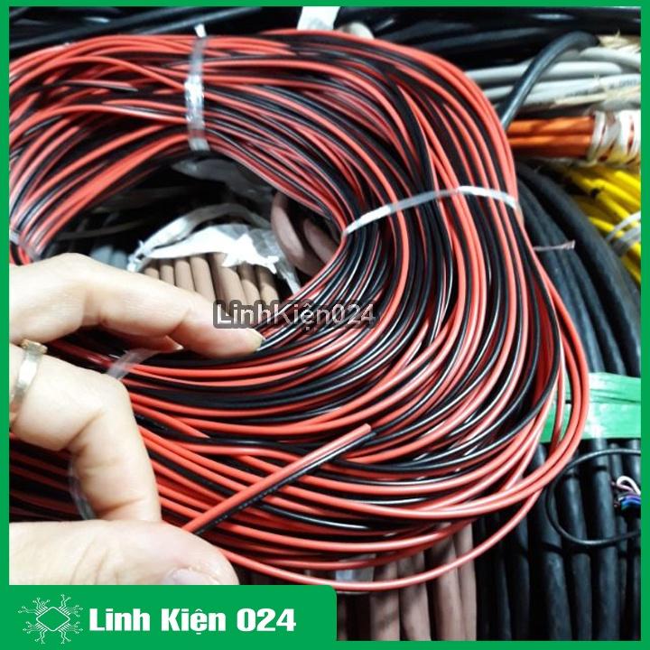 Cuộn 100 mét dây điện đôi 24AWG lõi nhiều sợi, vỏ bọc cách điện tốt