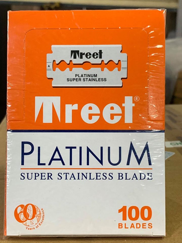 Lưỡi lam Treet cam Hộp 100 lưỡi + Quà tặng dùng thử