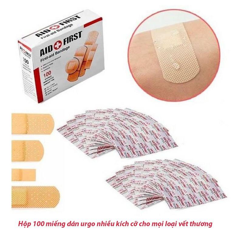 100 Miếng Dán Vết Thương Nhiều Cỡ