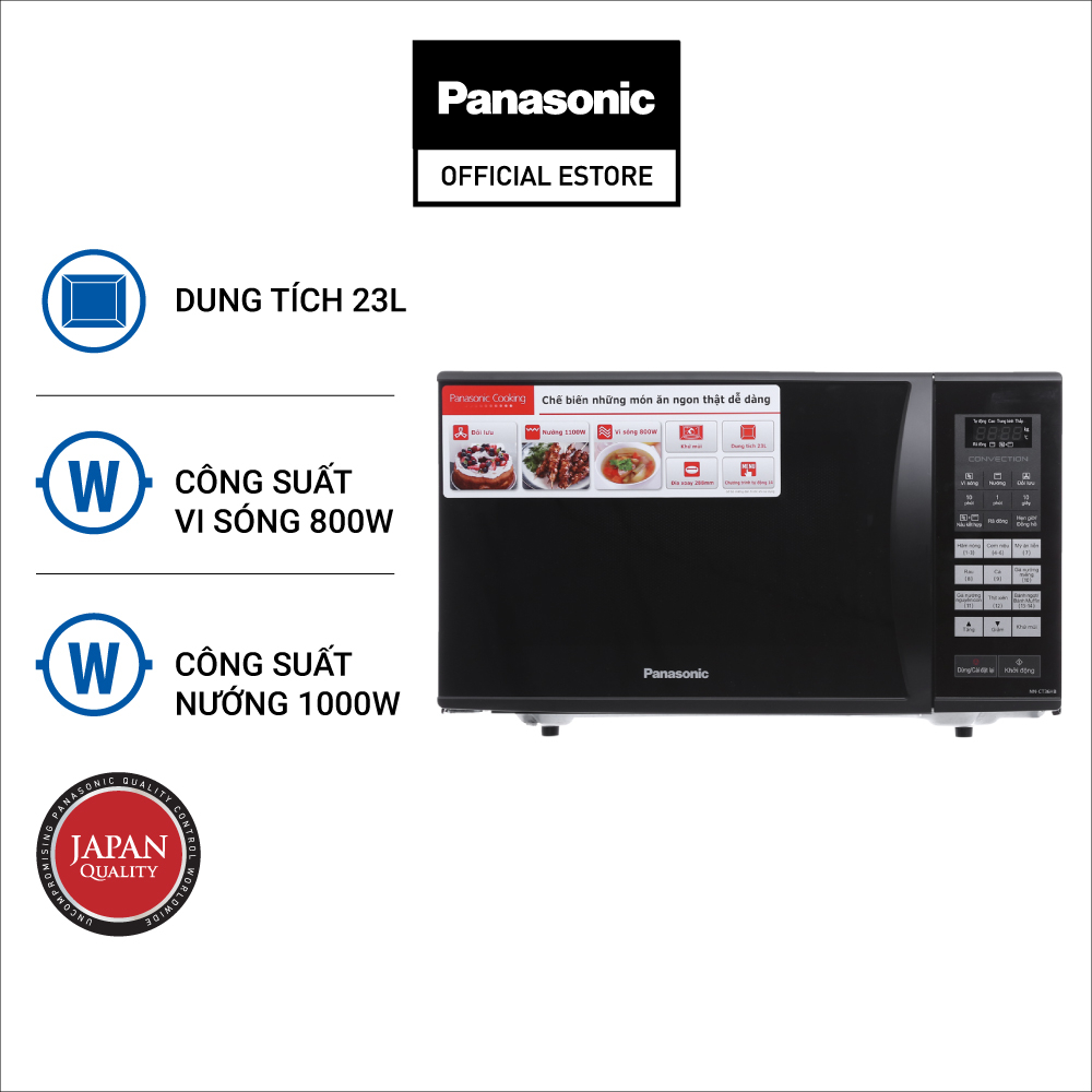 Lò Vi Sóng Tích Hợp Nướng Panasonic NN-CT36HBYUE - Bảo Hành 12 Tháng - Hàng Chính Hãng