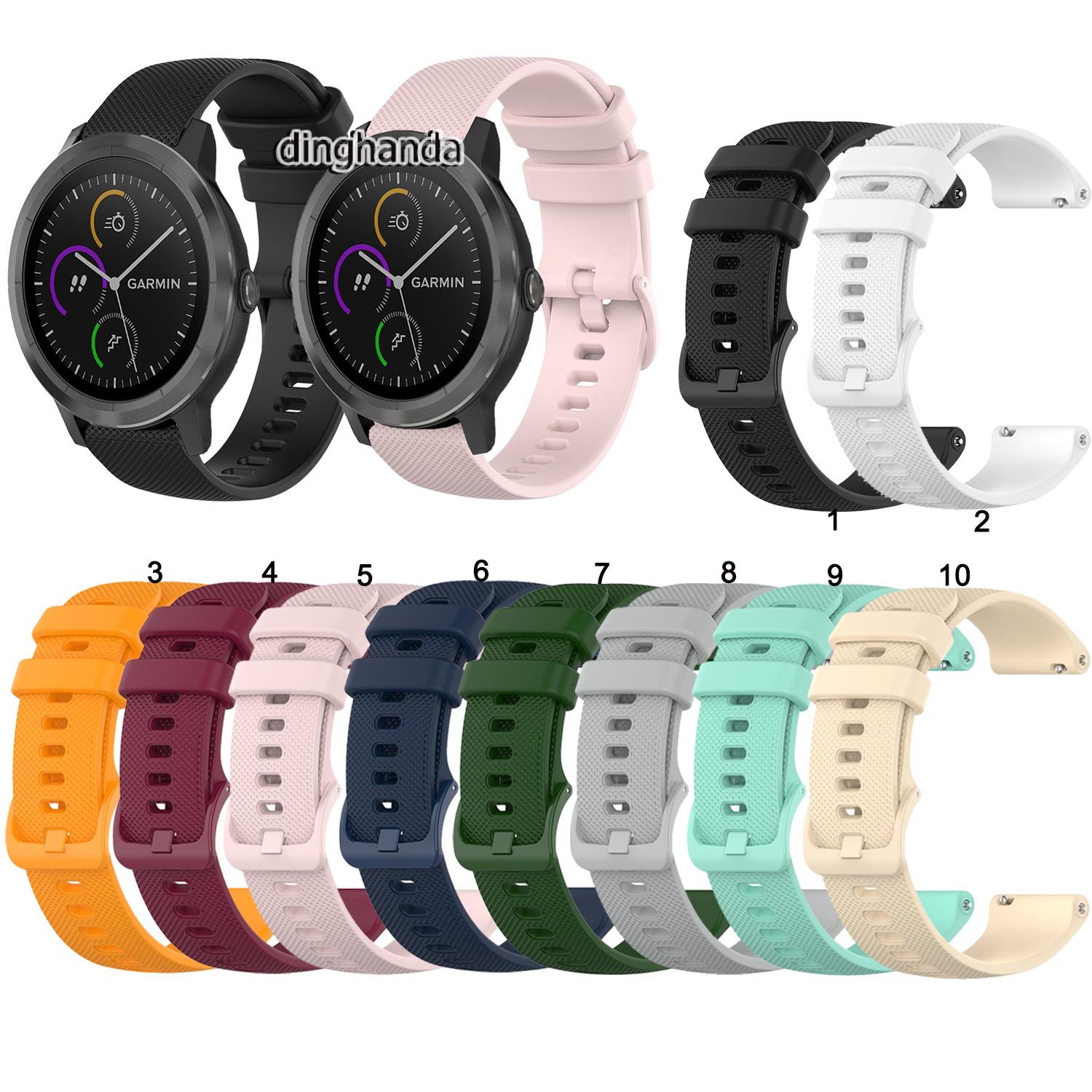 Silicone Strap Watch Band for Garmin Vivoactive 3 Music