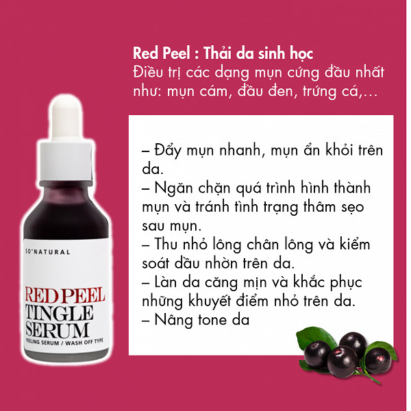 SERUM TÁI TẠO PHỤC HỒI DA RED PEEL TINGLE 35ml + Tặng kèm 1 mặt nạ sủi bọt Su:m 37 Đen