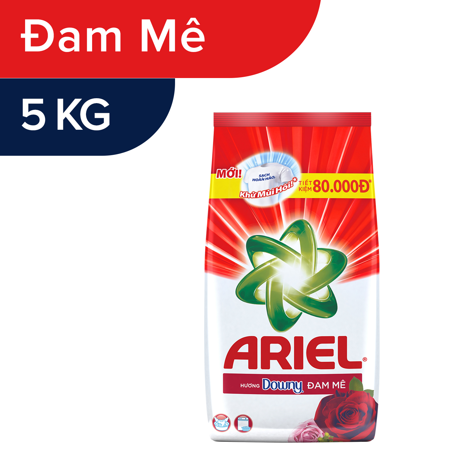 Bột Giặt Ariel Downy Hương Đam Mê 5Kg